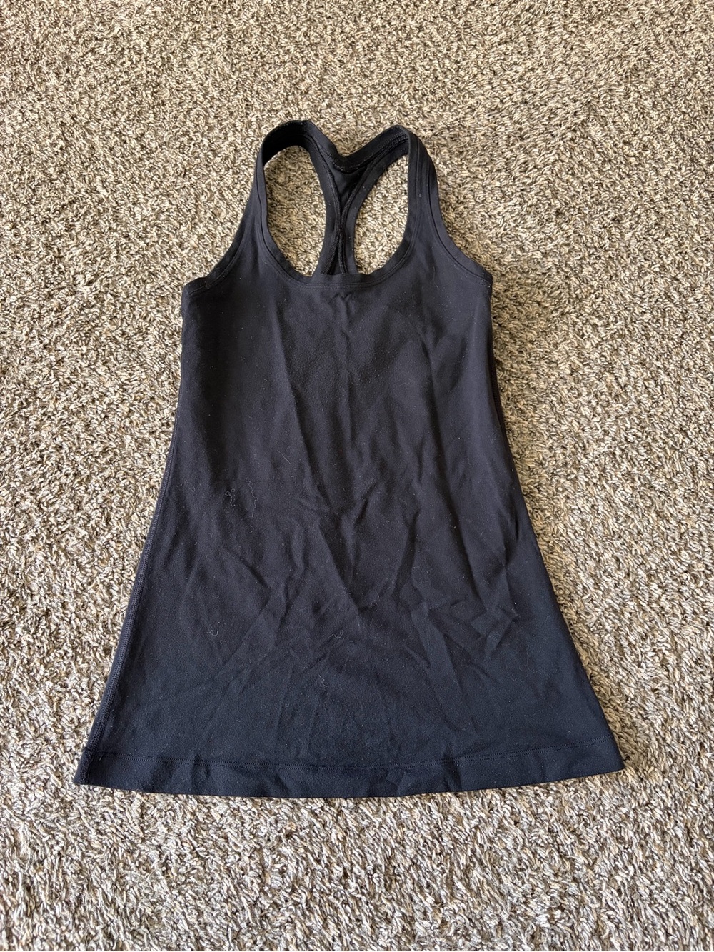 lululemon athletica Black Racerback Tank Top